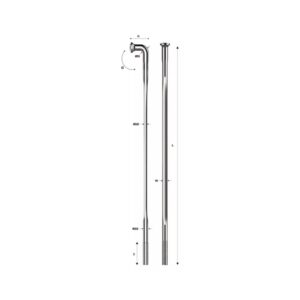 pillar psr wing 20 straight pull spoke 274mm black